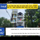Cho Thuê Nhà Mặt Tiền Bàu Cát q.Tân Bình 72m², 4TẦNG - CẠNH NGÃ TƯ
